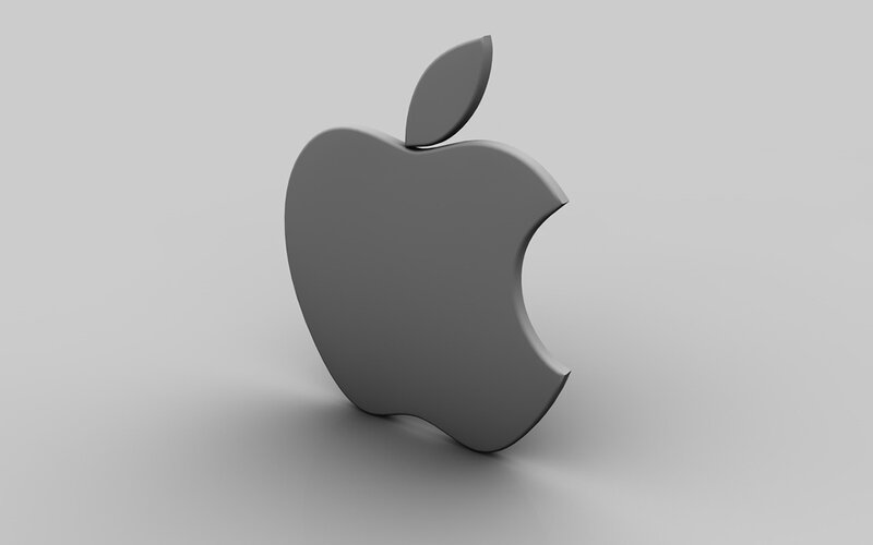 3D Apple logo model