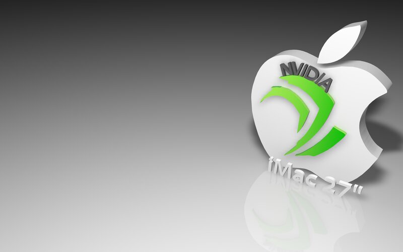 3d Apple Logo with Nvidia