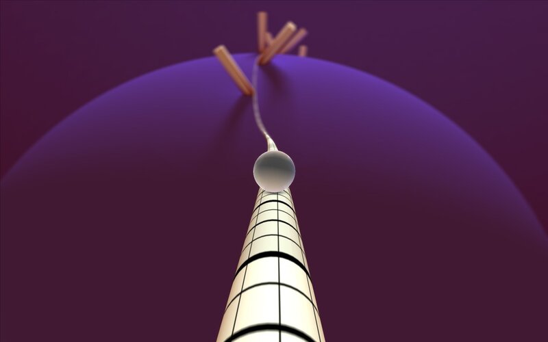 3D ball on a tower