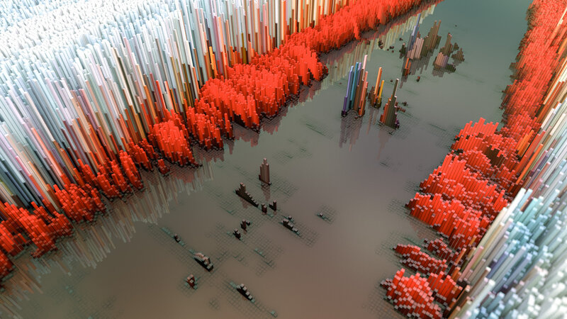 3d Bar Chart Landscape