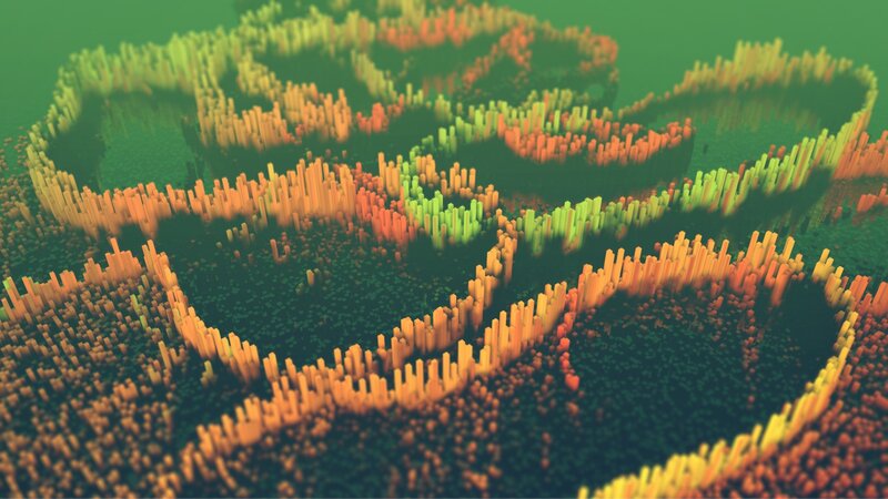 3d Bar Graph Landscape
