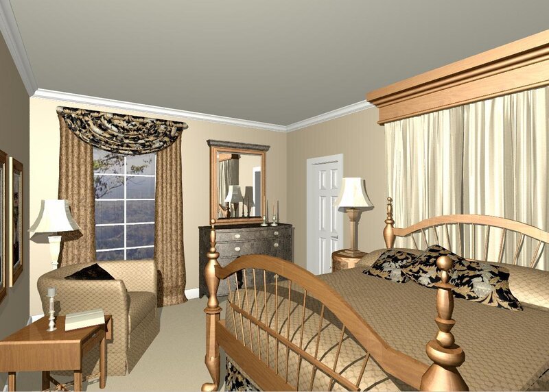3D bedroom interior design