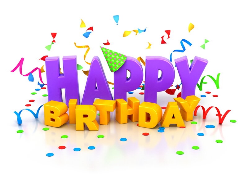 3D Birthday Text