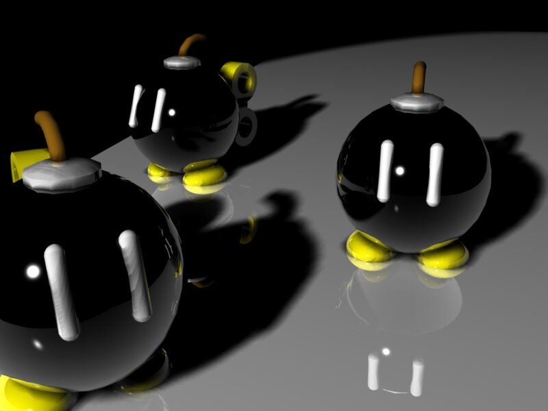 3D Bomberman characters