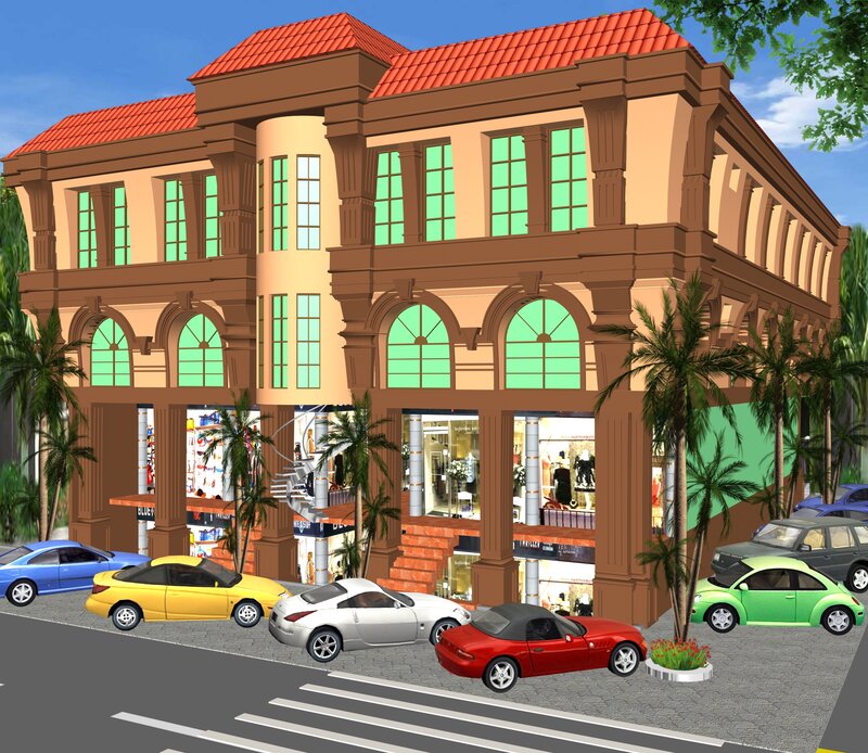 3D Building Render