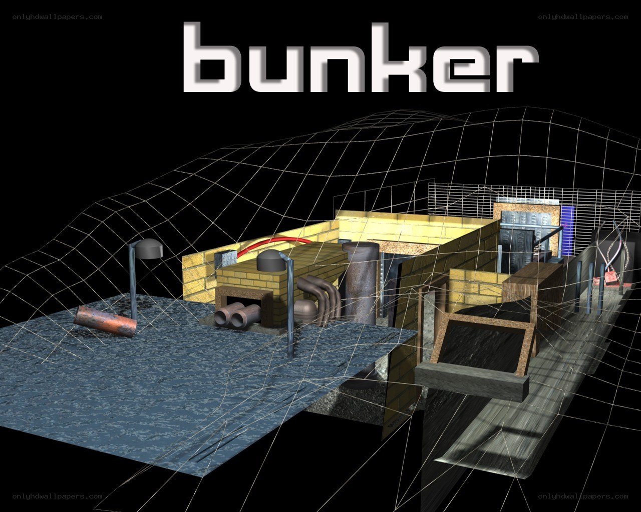 3D bunker model