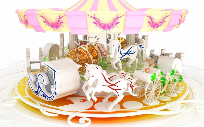 3D carousel model