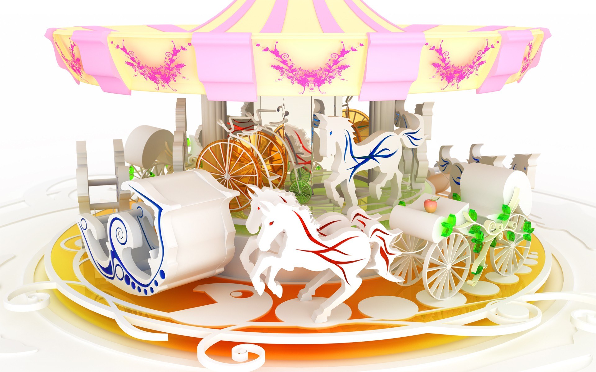 3D carousel model