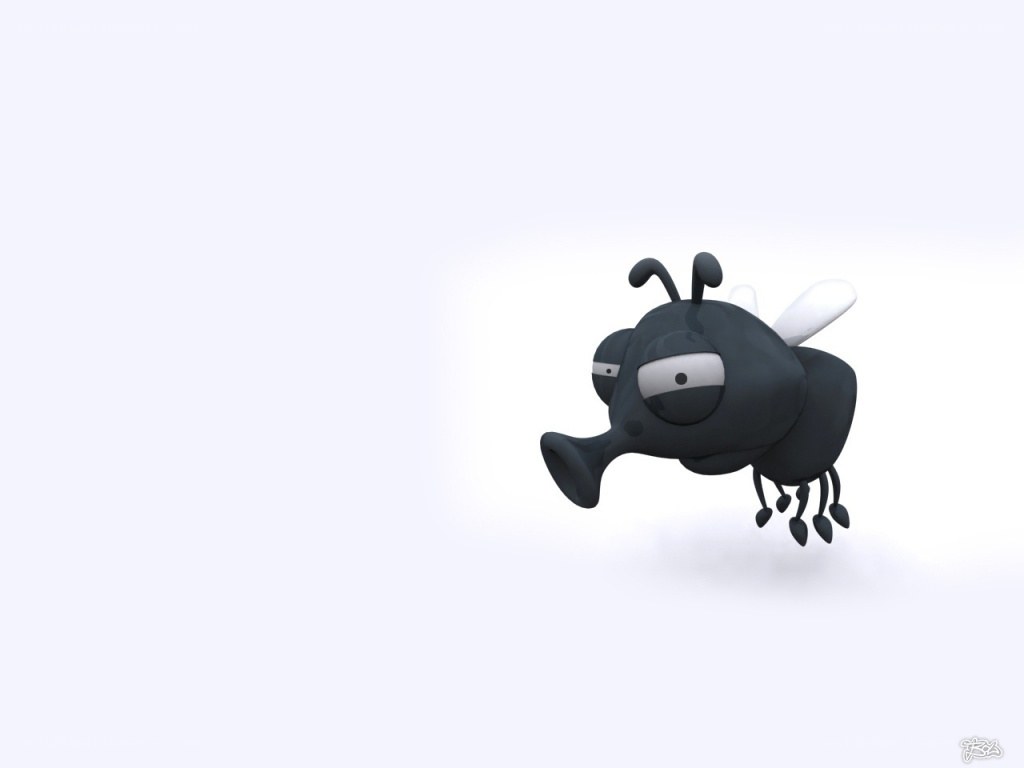 3D cartoon fly character