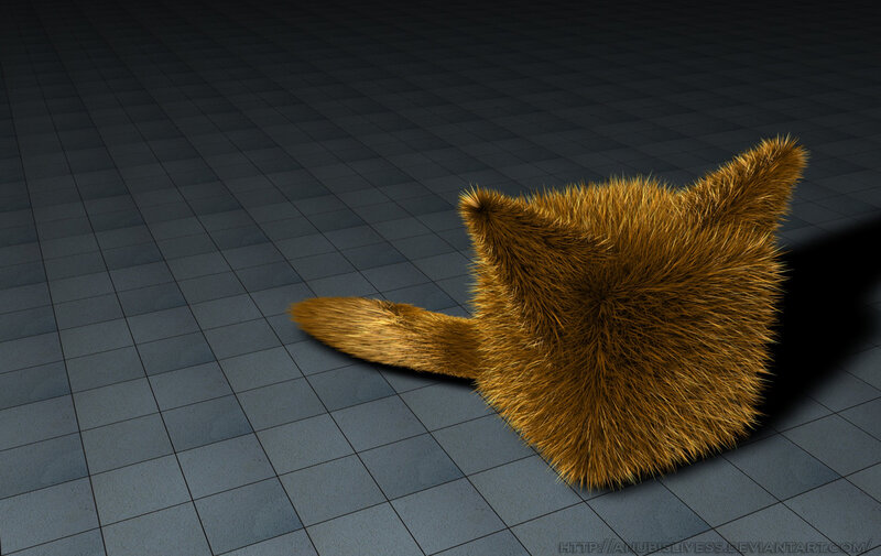 3D cat head model