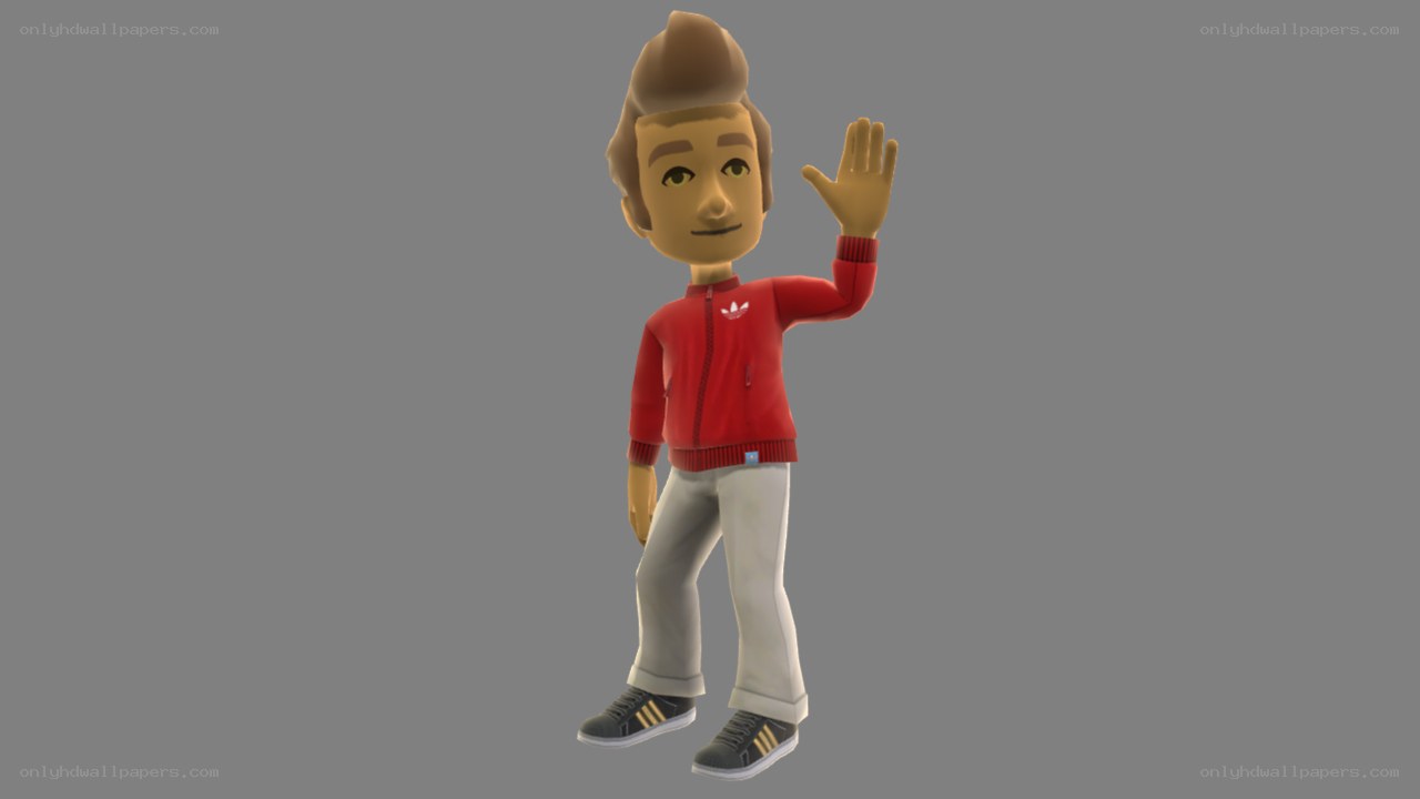 3D character waving