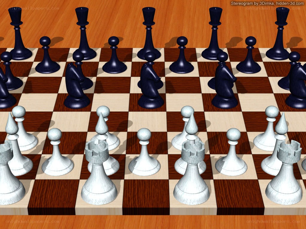 3D chess game stereogram