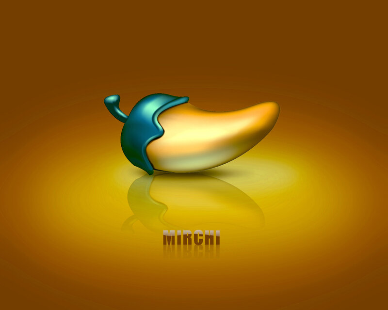 3D chili pepper logo