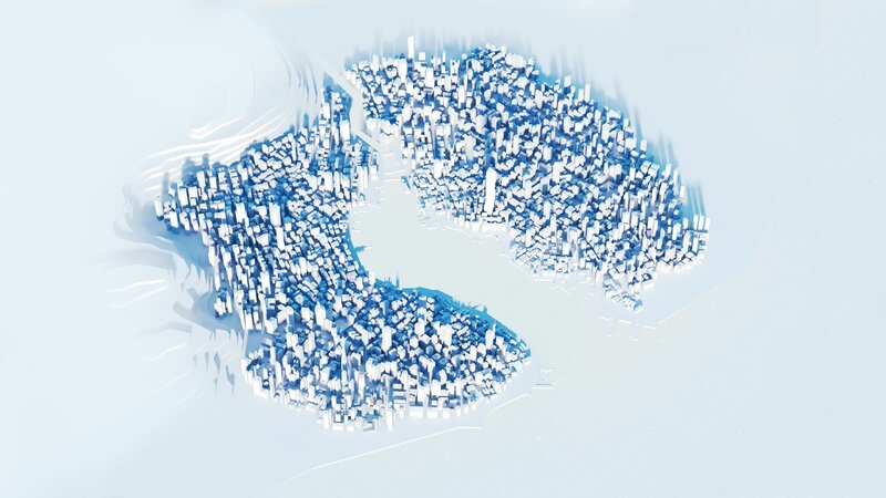 3D city map visualization