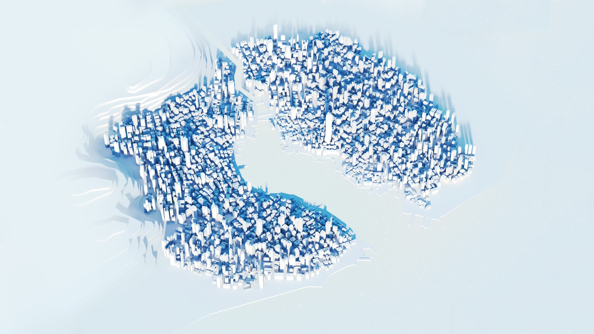 3D city map visualization