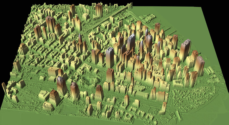 3D city model visualization