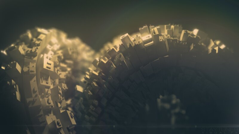 3d Cityscape Model — Black