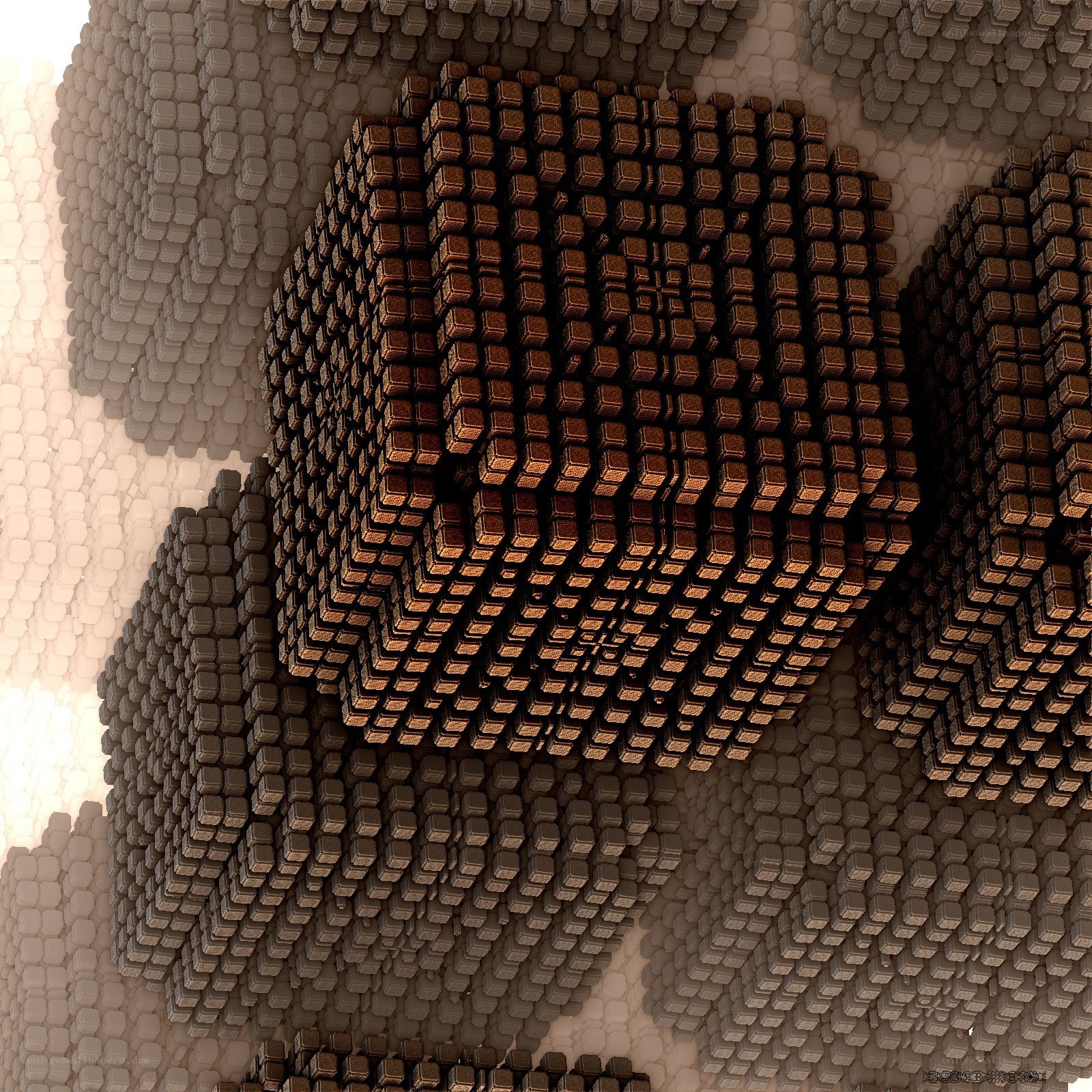 3D cube fractal structure