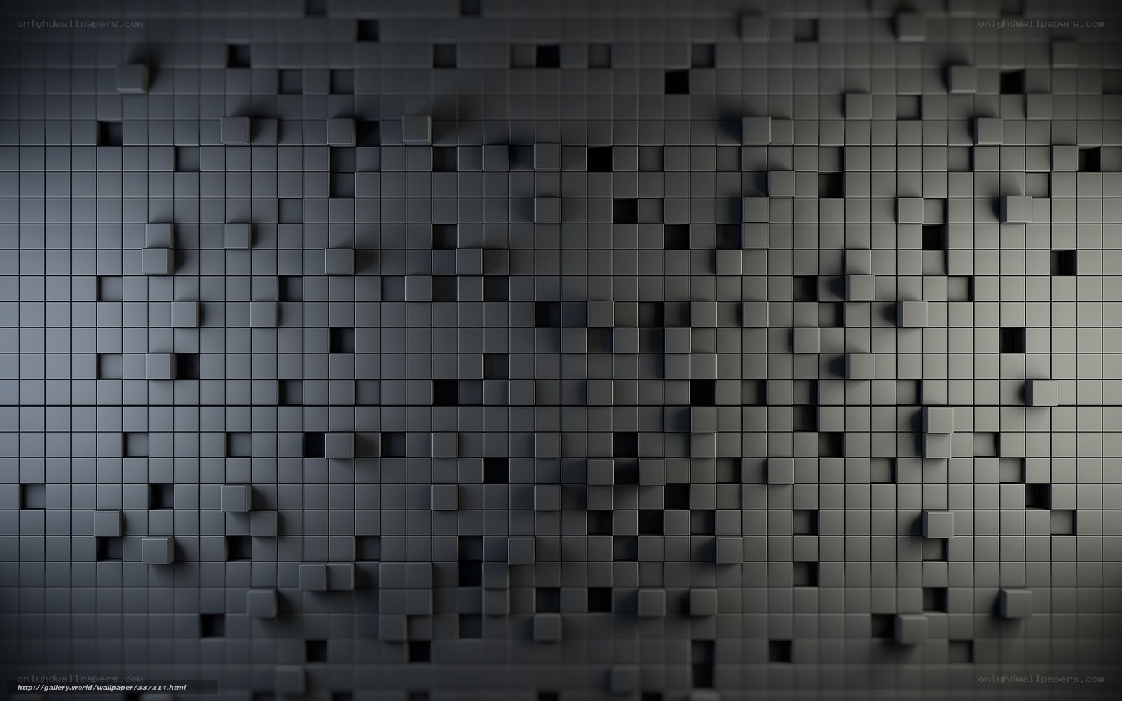 3D cube grid pattern
