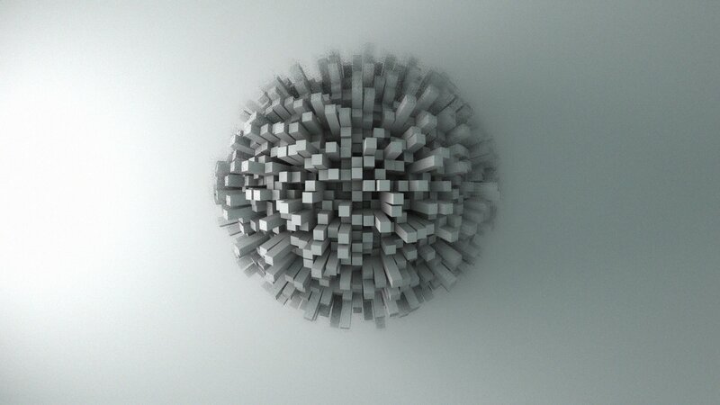 3D cube sphere structure