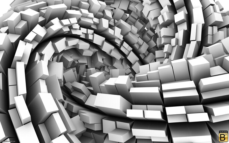 3d Cube Tunnel