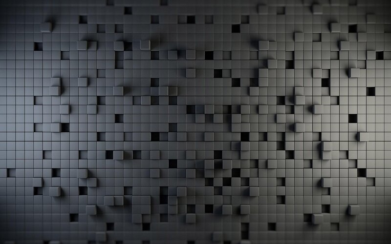 3D cube wall texture