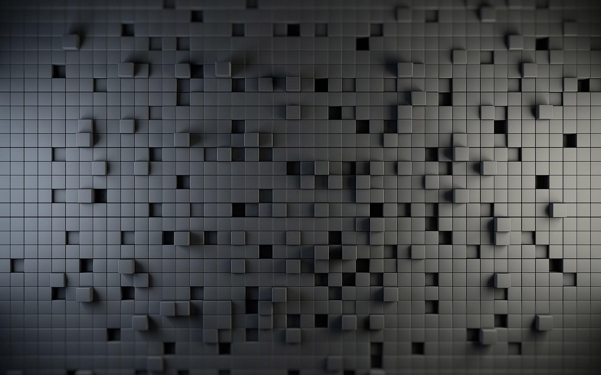 3D cube wall texture