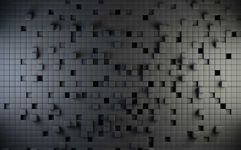 3d Cube Wall Texture — Gray, Neutral