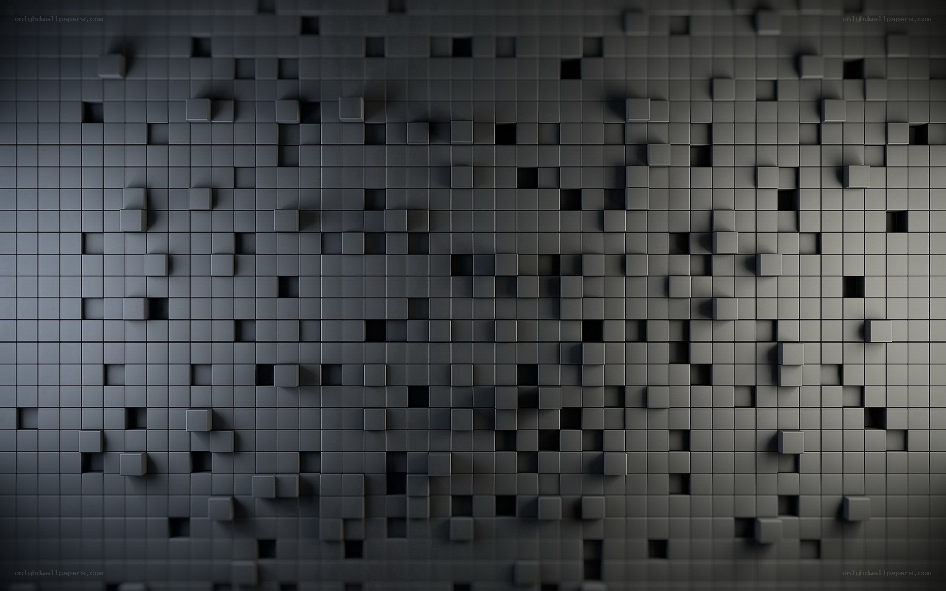 3D cube wall texture