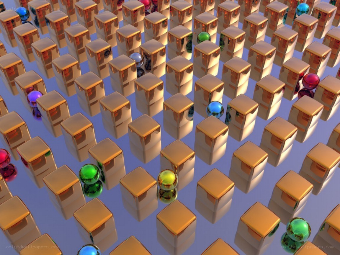 3D cubes and spheres
