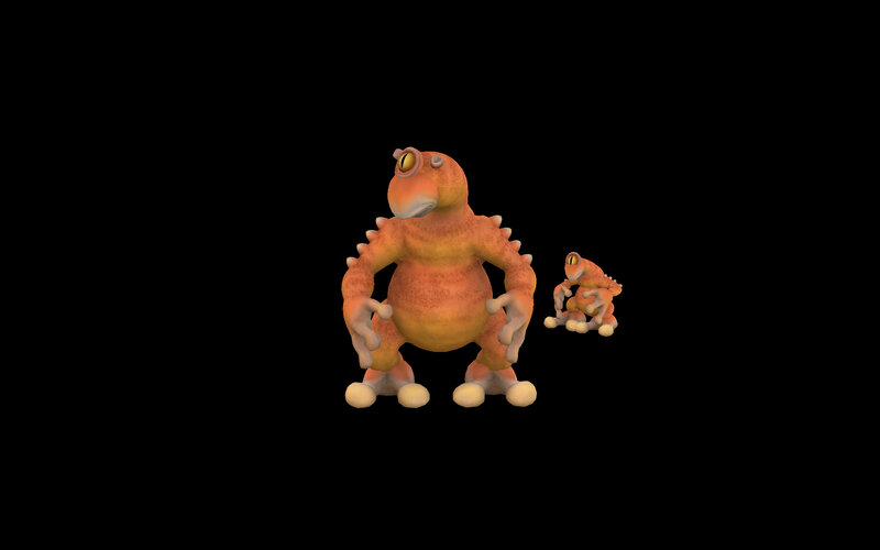 3D dinosaur characters