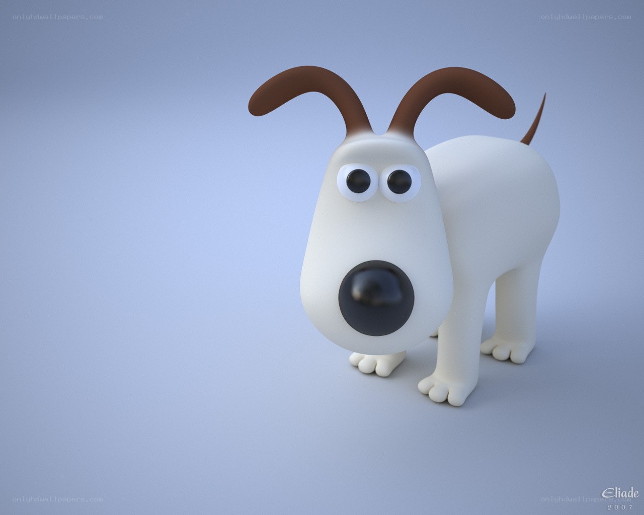 3D dog character model