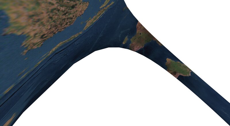 3D Earth map view