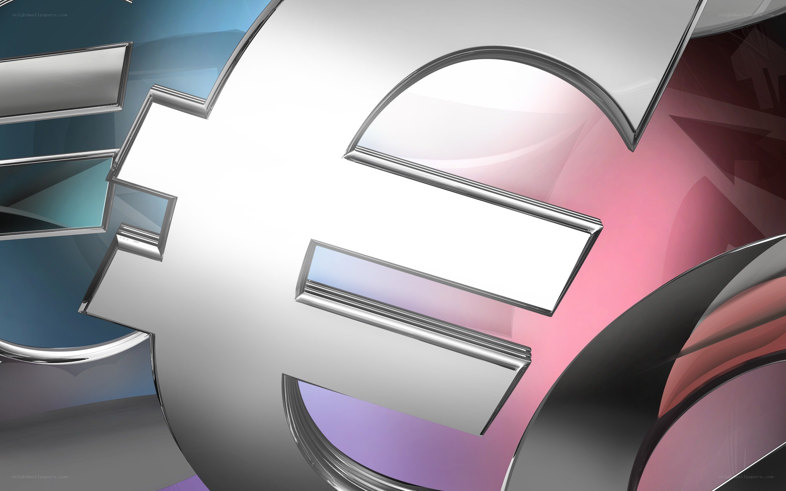 3D Euro symbol design