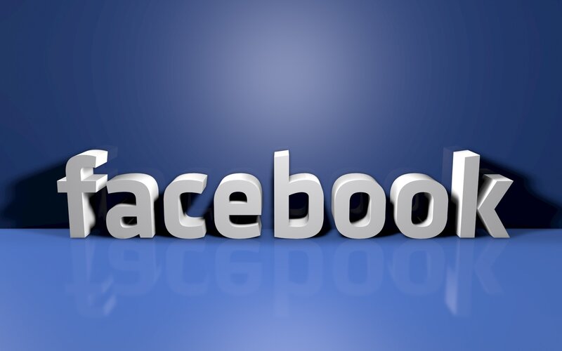 3d Facebook Logo — Blue