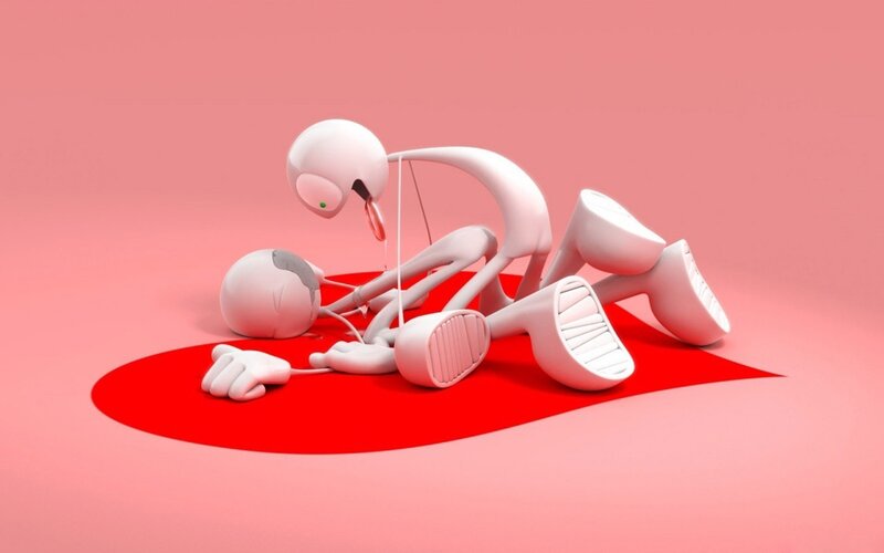 3D figure in distress