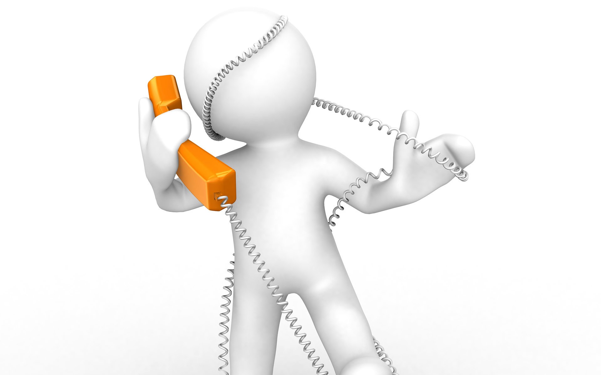 3D figure on phone call
