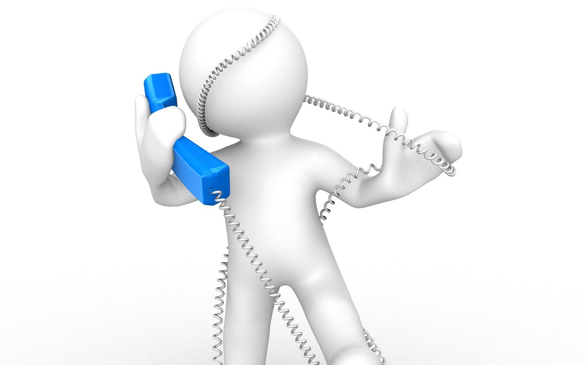 3D figure on phone call