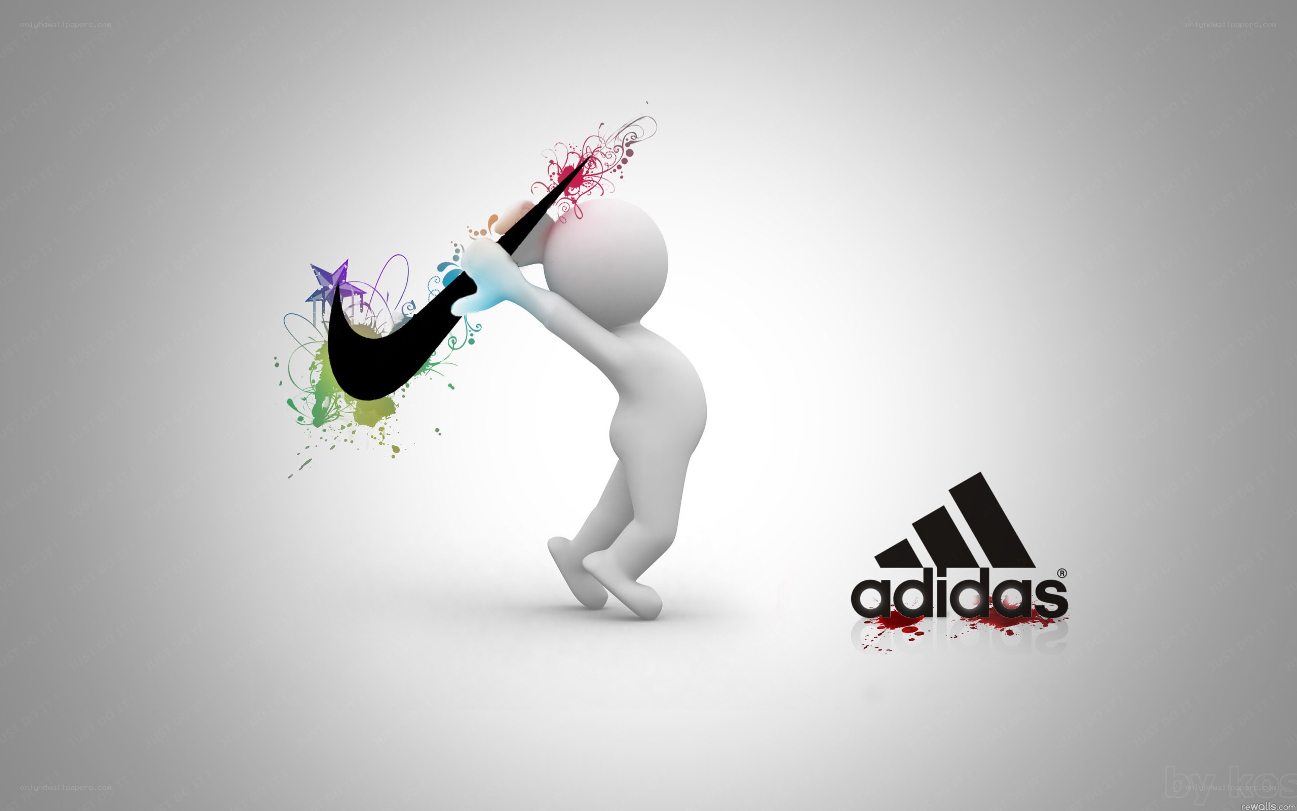 3D figure with Nike logo