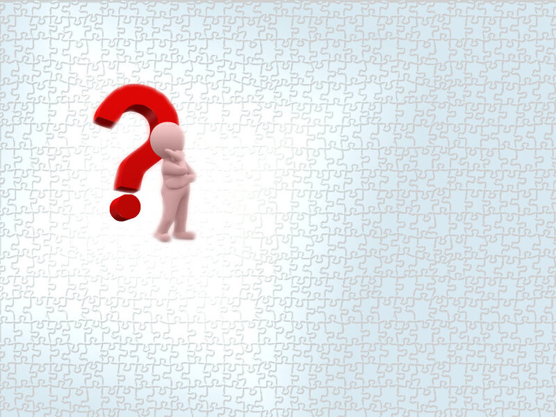 3d Figure with Question Mark