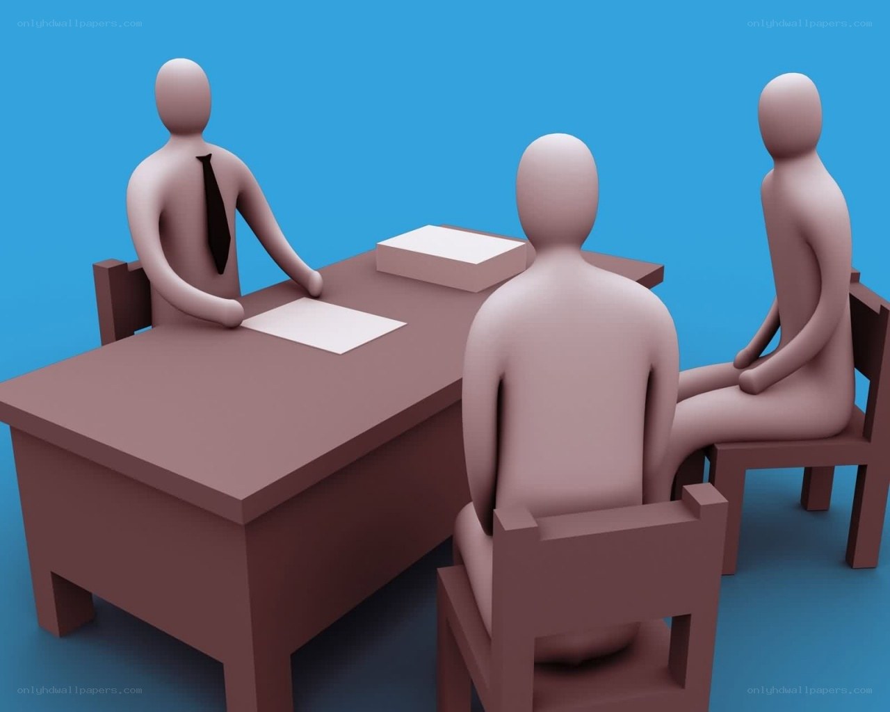 3D figures in a meeting