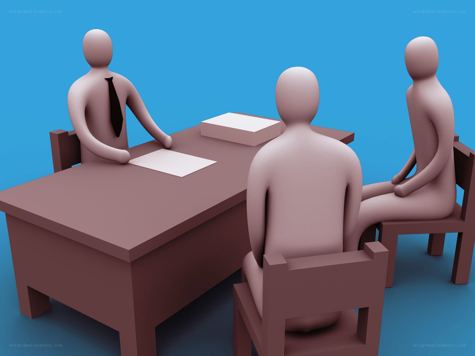 3D figures in a meeting