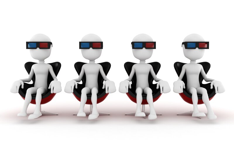 3D figures with 3D glasses