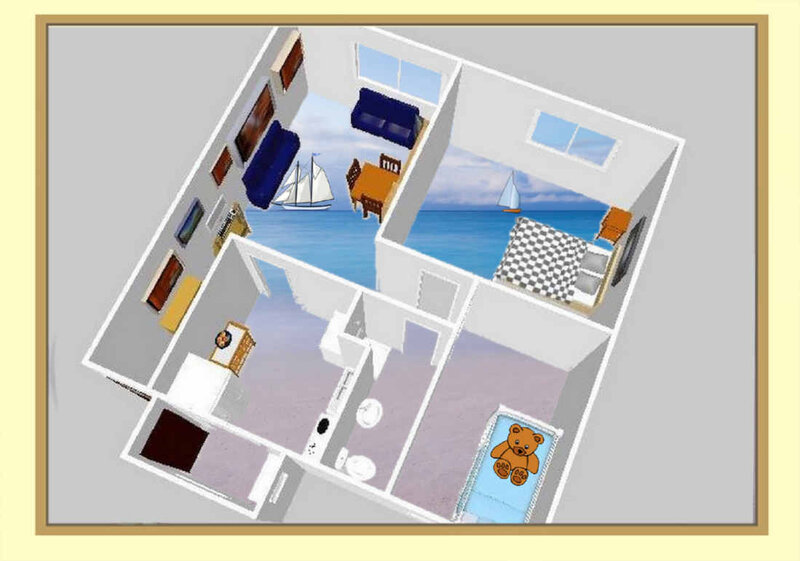 3D Floor Plan of Apartment