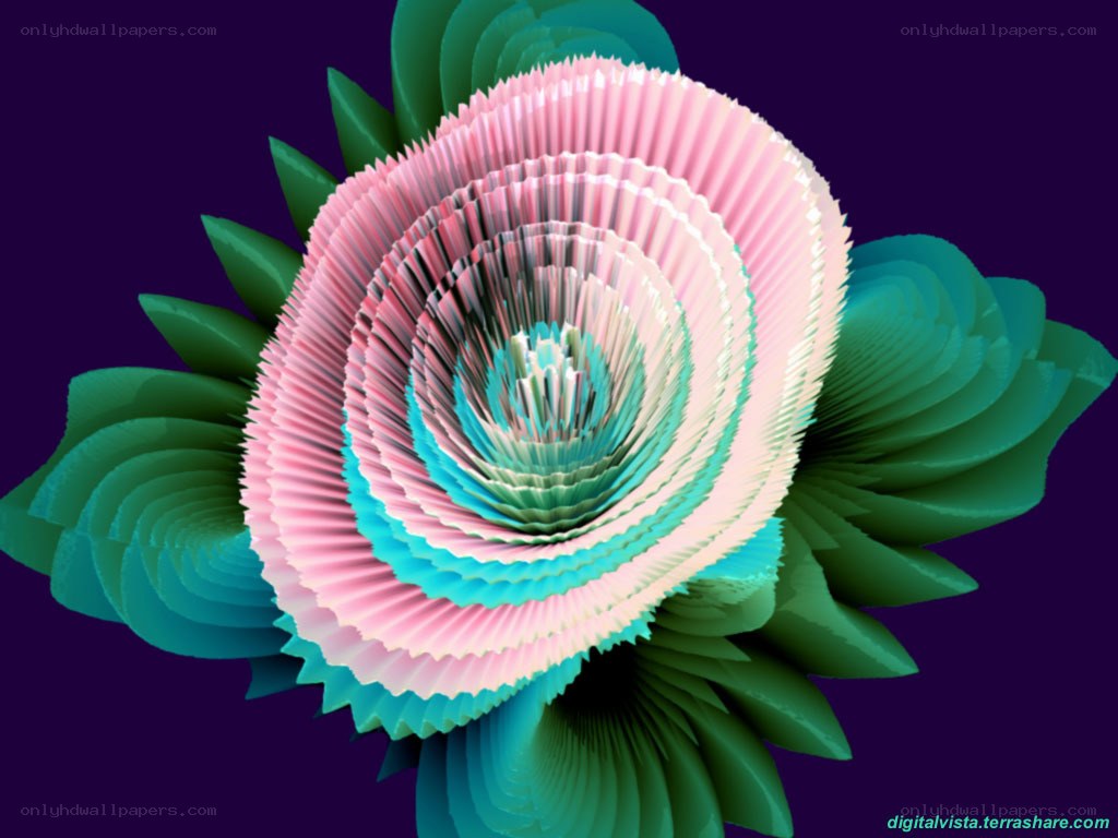 3D flower with layered petals