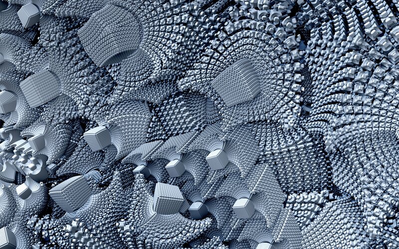 3d Fractal Geometric Pattern