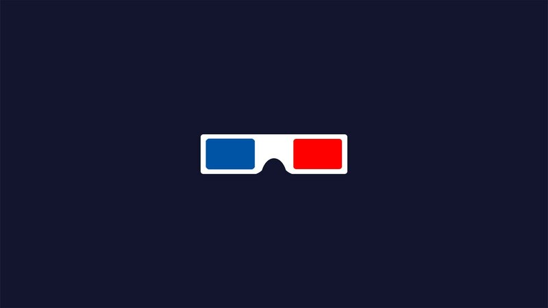 3d Glasses — Blue