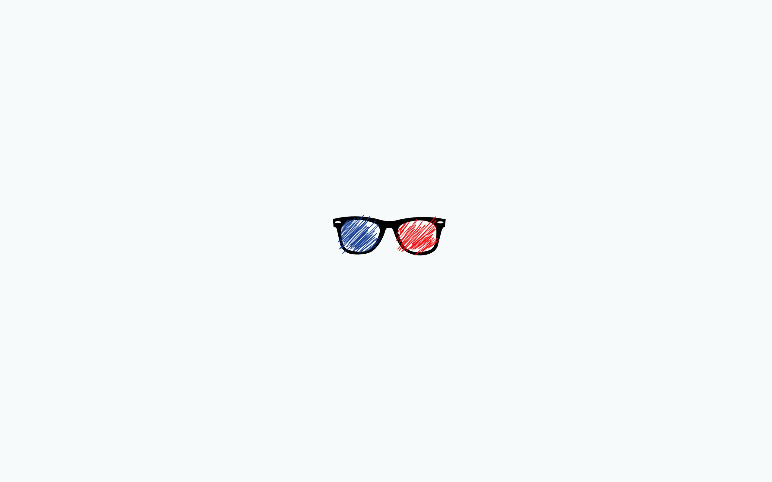 3D glasses drawing