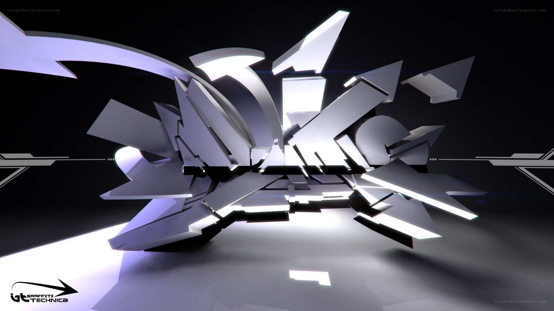 3D graffiti art design