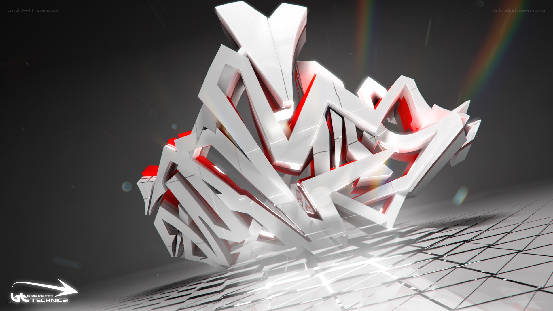 3D graffiti art design
